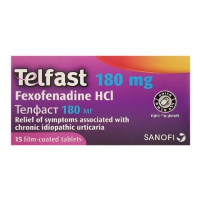 telfast 180mg 15 tabletok israel
